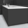 Harbour Dark Oak Vinyl Wrap Bath End Panel 2 Harbour Dark Oak Vinyl Wrap Bath End Panel -TAP WAREHOUSE Shop 07 harbour graphite grey bath end panel 800 edit 1