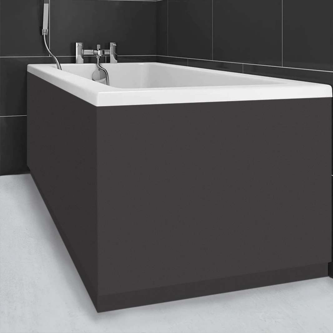 Harbour Dark Oak Vinyl Wrap Bath End Panel 3 Harbour Dark Oak Vinyl Wrap Bath End Panel