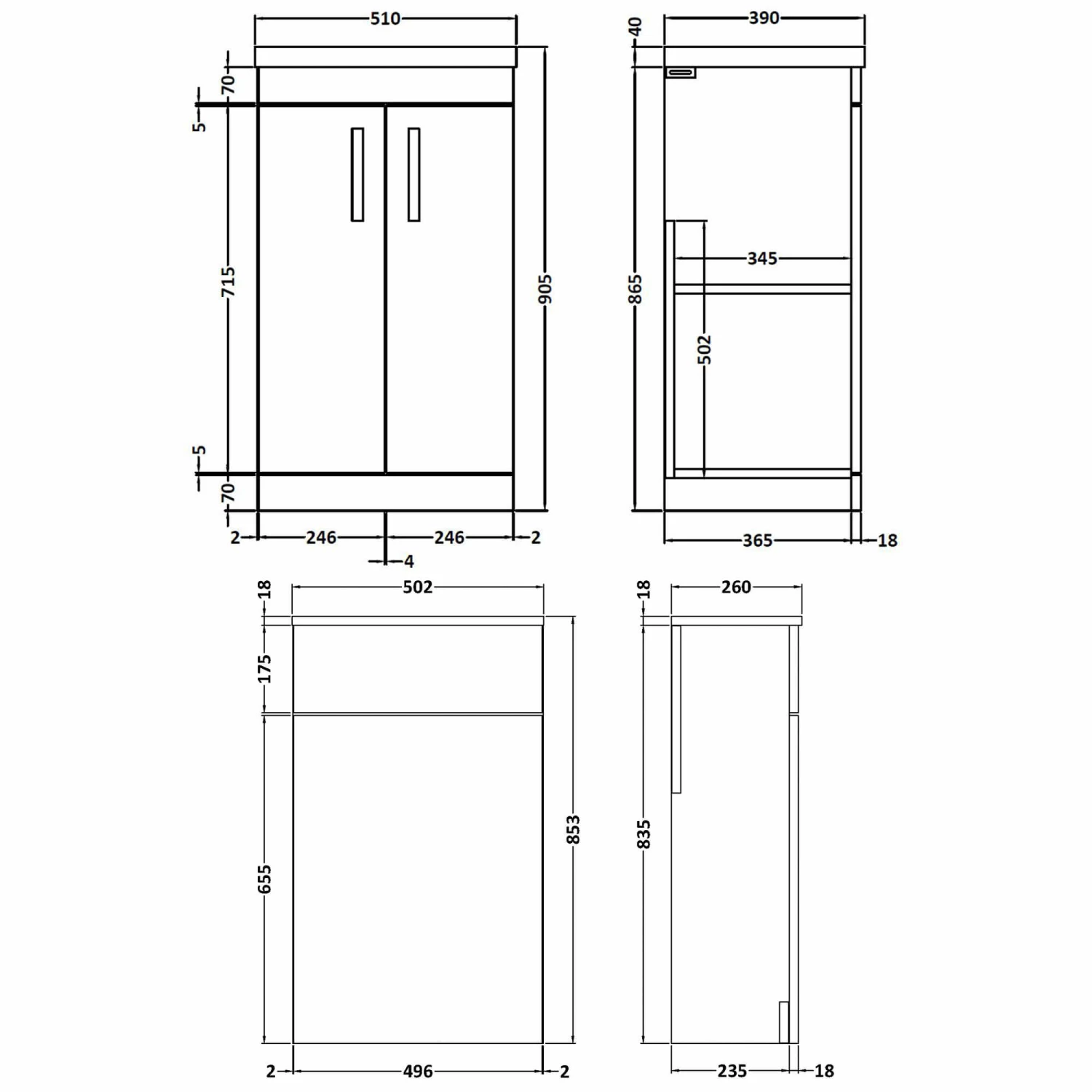 Emily 1000mm Bathroom Toilet & Sink Unit - Natural Oak - Harbour Clarity 525mm Toilet & Seat - Basin B - 18mm Height - Concealed Cistern 15 Emily 1000mm Bathroom Toilet & Sink Unit - Natural Oak - Harbour Clarity 525mm Toilet & Seat - Basin B - 18mm Height - Concealed Cistern - Image 13