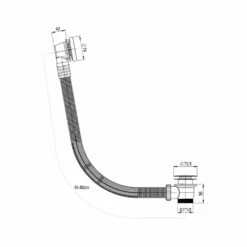 VOS Overflow Bath Filler With Click Clack Waste - Brushed Brass 7 VOS Overflow Bath Filler With Click Clack Waste - Brushed Brass -TAP WAREHOUSE Shop 23809haccbbr tech