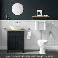 Butler & Rose Catherine Floorstanding Shadow Grey Vanity Unit With Country Oak-Effect Countertop & Audrey Stone Resin Basin 26 Butler & Rose Catherine Floorstanding Shadow Grey Vanity Unit With Country Oak-Effect Countertop & Audrey Stone Resin Basin -TAP WAREHOUSE Shop 600 butler rose catherine oak countertop shadow unit audrey banner