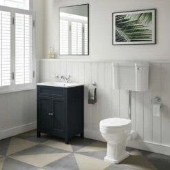 Butler & Rose Catherine Traditional 600mm Floorstanding Vanity Unit With Basin - Shadow Grey 27 Butler & Rose Catherine Traditional 600mm Floorstanding Vanity Unit With Basin - Shadow Grey -TAP WAREHOUSE Shop 600mm butler rose catherine floorstanding traditional vanityunit shadowgrey lifestyle1