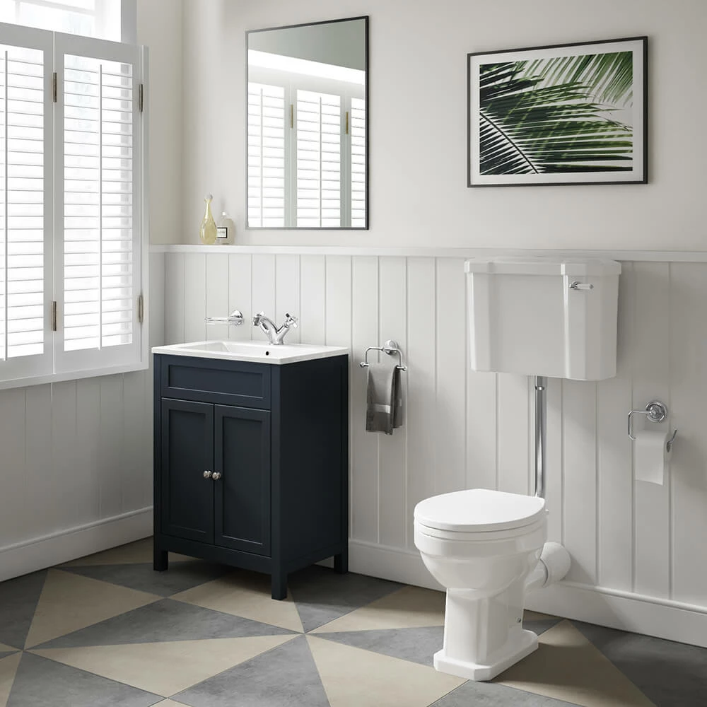 Butler & Rose Catherine Traditional 600mm Floorstanding Vanity Unit With Basin - Shadow Grey 10 Butler & Rose Catherine Traditional 600mm Floorstanding Vanity Unit With Basin - Shadow Grey - Image 8