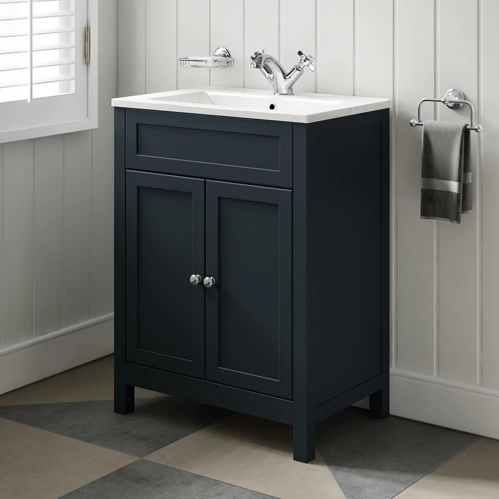 Butler & Rose Catherine Traditional 600mm Floorstanding Vanity Unit With Basin - Shadow Grey 12 Butler & Rose Catherine Traditional 600mm Floorstanding Vanity Unit With Basin - Shadow Grey - Image 10
