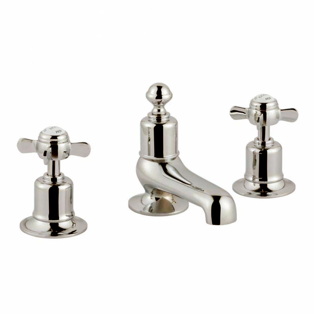 Butler & Rose Caledonia Pinch 3 Hole Long Nose Basin Mixer - Chrome 6 Butler & Rose Caledonia Pinch 3 Hole Long Nose Basin Mixer - Chrome - Image 4