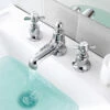 Butler & Rose Caledonia Pinch 3 Hole Long Nose Basin Mixer - Chrome