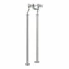 Butler & Rose Caledonia Pinch Floorstanding Bath Filler - Nickel 1 Butler & Rose Caledonia Pinch Floorstanding Bath Filler - Nickel -TAP WAREHOUSE Shop 98223 floorstanding cutout