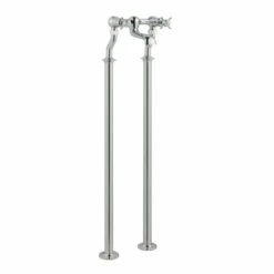 Butler & Rose Caledonia Pinch Floorstanding Bath Filler - Nickel