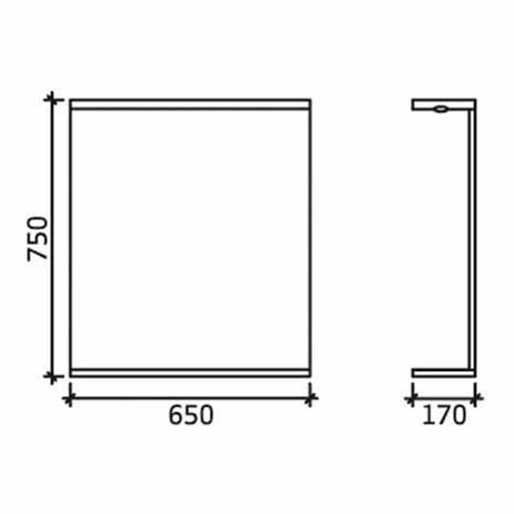 Vellamo Alpine 650mm Illuminated Mirror 5 Vellamo Alpine 650mm Illuminated Mirror - Image 3