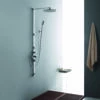 Flova Allore Thermostatic Shower Column With Handset, Body Jets & Overhead Shower -TAP WAREHOUSE Shop altsp lifestyle