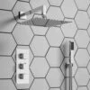 Archie Concealed Shower Valve, 200mm Fixed Shower Head & Handset - 300mm Wall Shower Arm 2 Archie Concealed Shower Valve, 200mm Fixed Shower Head & Handset - 300mm Wall Shower Arm -TAP WAREHOUSE Shop archie square concealed shower valve bundle lifestyle5B15D