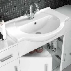 Vellamo Alpine 650mm Floorstanding Vanity Unit & Basin - Gloss White 14 Vellamo Alpine 650mm Floorstanding Vanity Unit & Basin - Gloss White -TAP WAREHOUSE Shop aspen basin down 550 650
