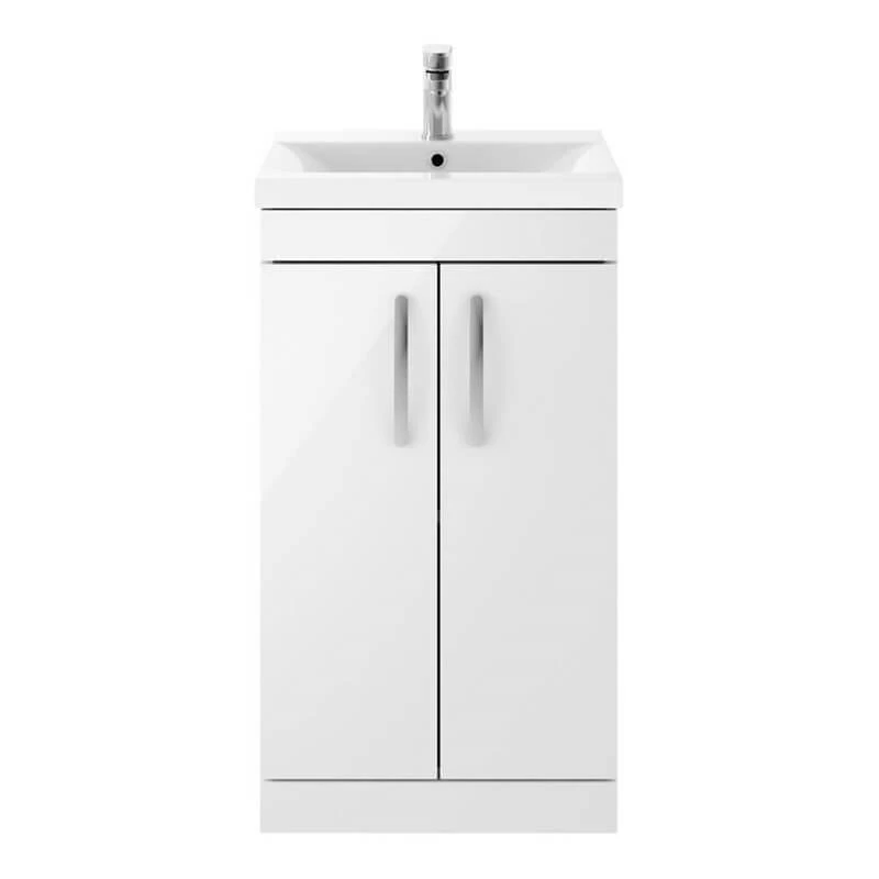 Emily 1000mm Combination Bathroom Toilet & Sink Unit With Minimalist Basin, Harbour Clarity 525mm Projection Toilet And Cistern - White Gloss 8 Emily 1000mm Combination Bathroom Toilet & Sink Unit With Minimalist Basin, Harbour Clarity 525mm Projection Toilet And Cistern - White Gloss - Image 6