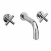 Sagittarius Avant Wall Mounted 3 Hole Basin Mixer With 160mm Spout 1 Sagittarius Avant Wall Mounted 3 Hole Basin Mixer With 160mm Spout -TAP WAREHOUSE Shop av207c