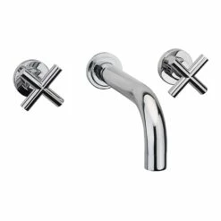 Sagittarius Avant Wall Mounted 3 Hole Basin Mixer With 160mm Spout