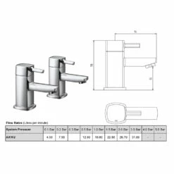 Sagittarius Axis Pair Of Bath Taps 5 Sagittarius Axis Pair Of Bath Taps -TAP WAREHOUSE Shop ax102 tech