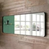 Origins Living City Mirror 1500x500mm - Black -TAP WAREHOUSE Shop bathroom origins black city rectangular mirror lifestyle