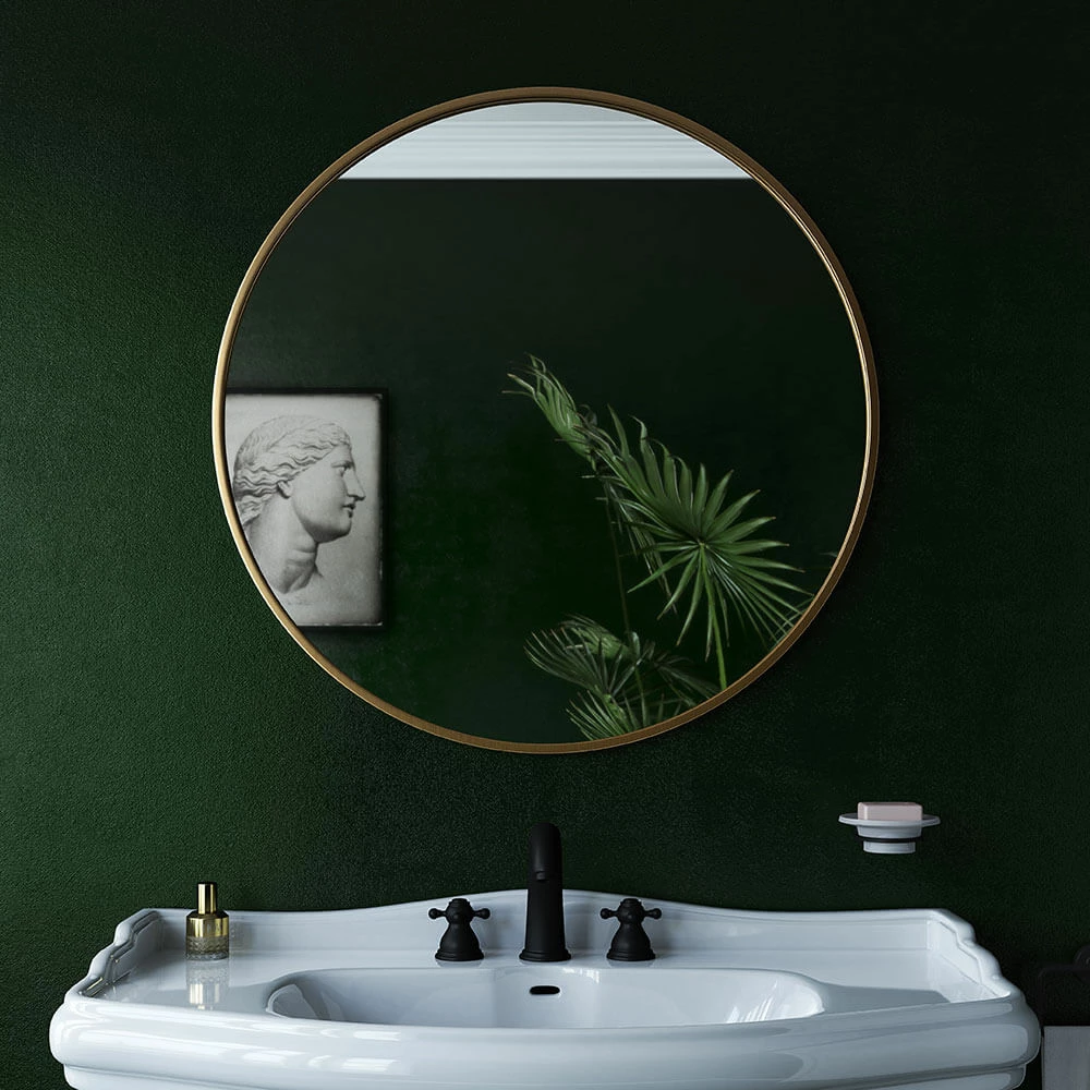 Origins Living Docklands Round Mirror - 600mm - Black 3 Origins Living Docklands Round Mirror - 600mm - Black