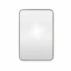 Origins Living City Rectangular Mirror - Matt Black Frame