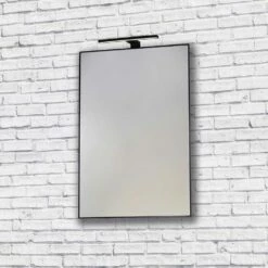 Origins Living Metro Mirror - Black 8 Origins Living Metro Mirror - Black -TAP WAREHOUSE Shop bathroom origins metro mirror black with light