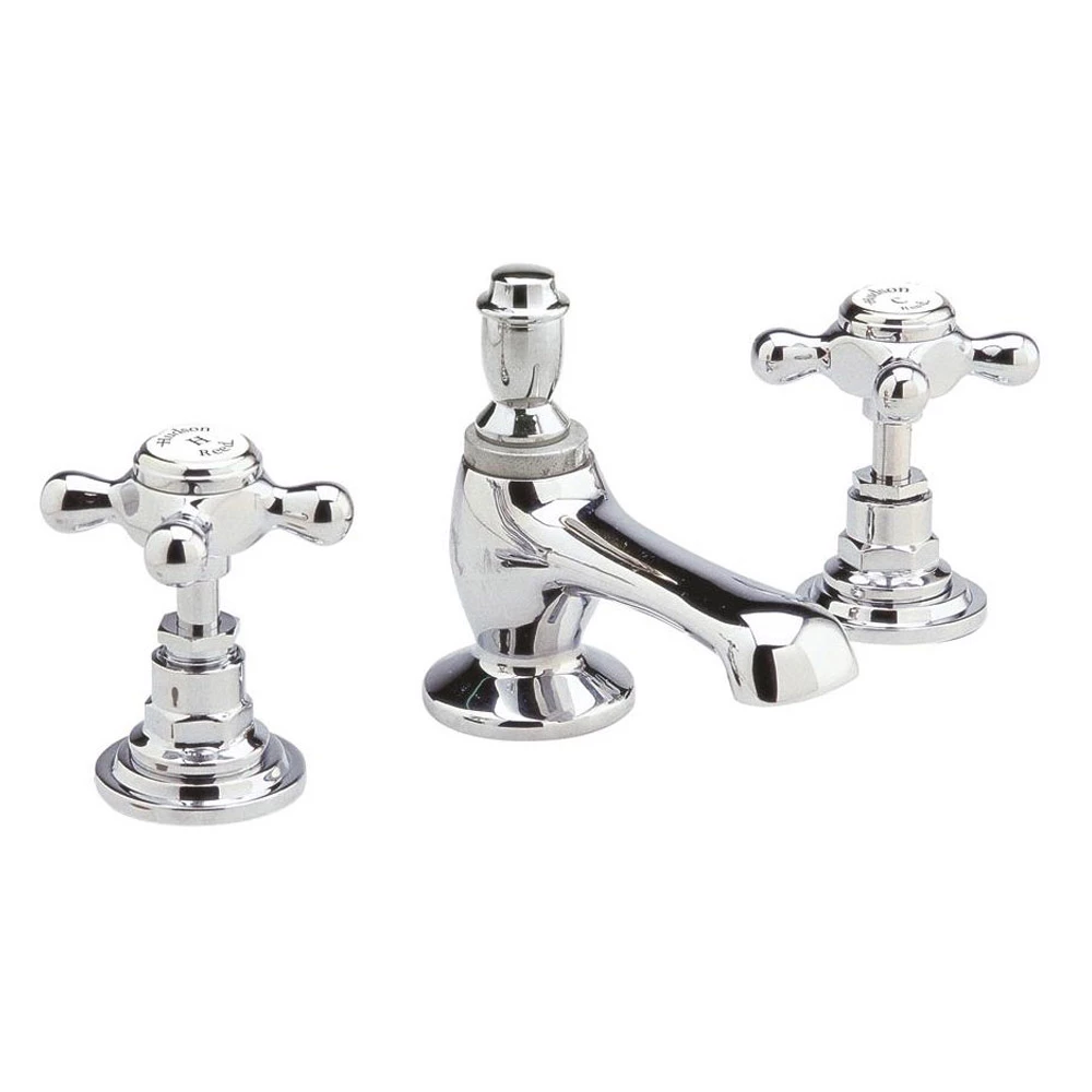 Hudson Reed Topaz 3 Hole Basin Mixer With Pop-Up Waste 4 Hudson Reed Topaz 3 Hole Basin Mixer With Pop-Up Waste - Image 2