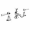 Hudson Reed White Topaz 3 Hole Lever Basin Mixer 1 Hudson Reed White Topaz 3 Hole Lever Basin Mixer -TAP WAREHOUSE Shop bc307dl cutout