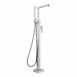 Sagittarius Blade Floor Mounted Bath Shower Mixer With Shower Kit