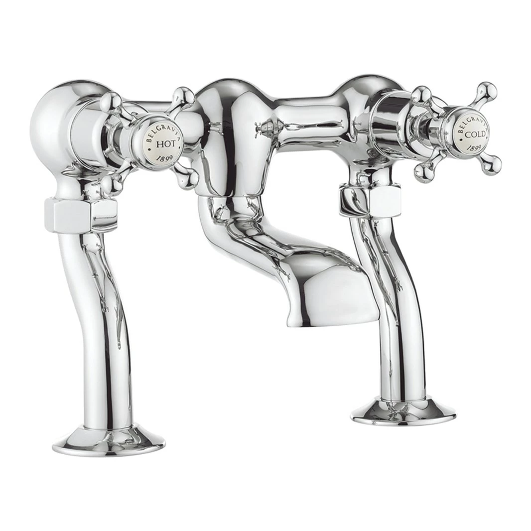 Crosswater Belgravia Crosshead Floor Standing Bath Filler - Unlacquered Brass 5 Crosswater Belgravia Crosshead Floor Standing Bath Filler - Unlacquered Brass - Image 3