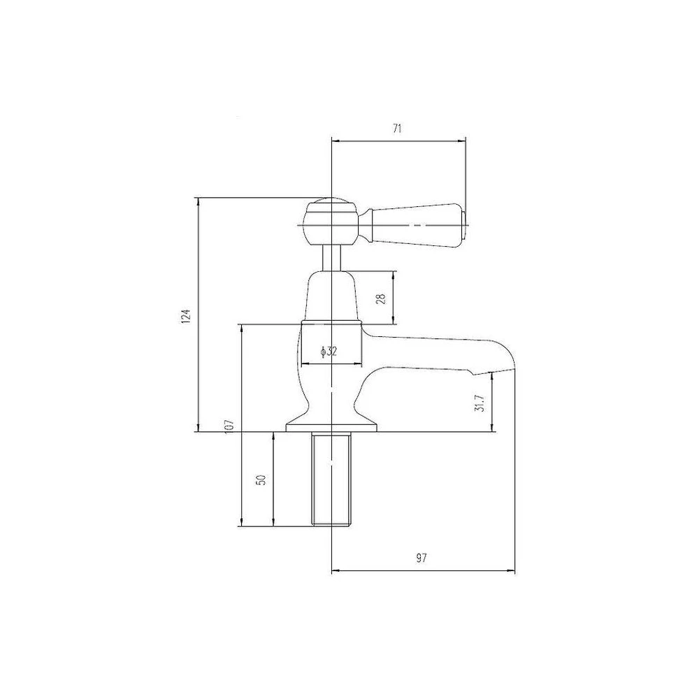 Hudson Reed Black Topaz Lever Basin Taps With Dome Collars - Chrome/Black 4 Hudson Reed Black Topaz Lever Basin Taps With Dome Collars - Chrome/Black - Image 2