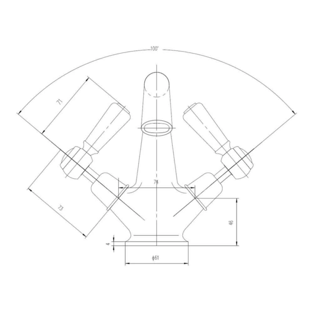 Hudson Reed Topaz Black Lever Mono Basin Mixer With Pop-Up Waste 5 Hudson Reed Topaz Black Lever Mono Basin Mixer With Pop-Up Waste - Image 3