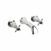 Hudson Reed Black Topaz Crosshead Bath Spout With Dome Collars - Chrome/Black 1 Hudson Reed Black Topaz Crosshead Bath Spout With Dome Collars - Chrome/Black -TAP WAREHOUSE Shop blacktopaz bc409dx