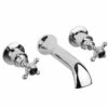 Hudson Reed Black Topaz Crosshead Bath Spout With Hexagonal Collars - Chrome/Black 2 Hudson Reed Black Topaz Crosshead Bath Spout With Hexagonal Collars - Chrome/Black -TAP WAREHOUSE Shop blacktopaz bc409hx