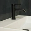 Britton Bathrooms Hoxton Slim Basin Mixer Tap - Matt Black