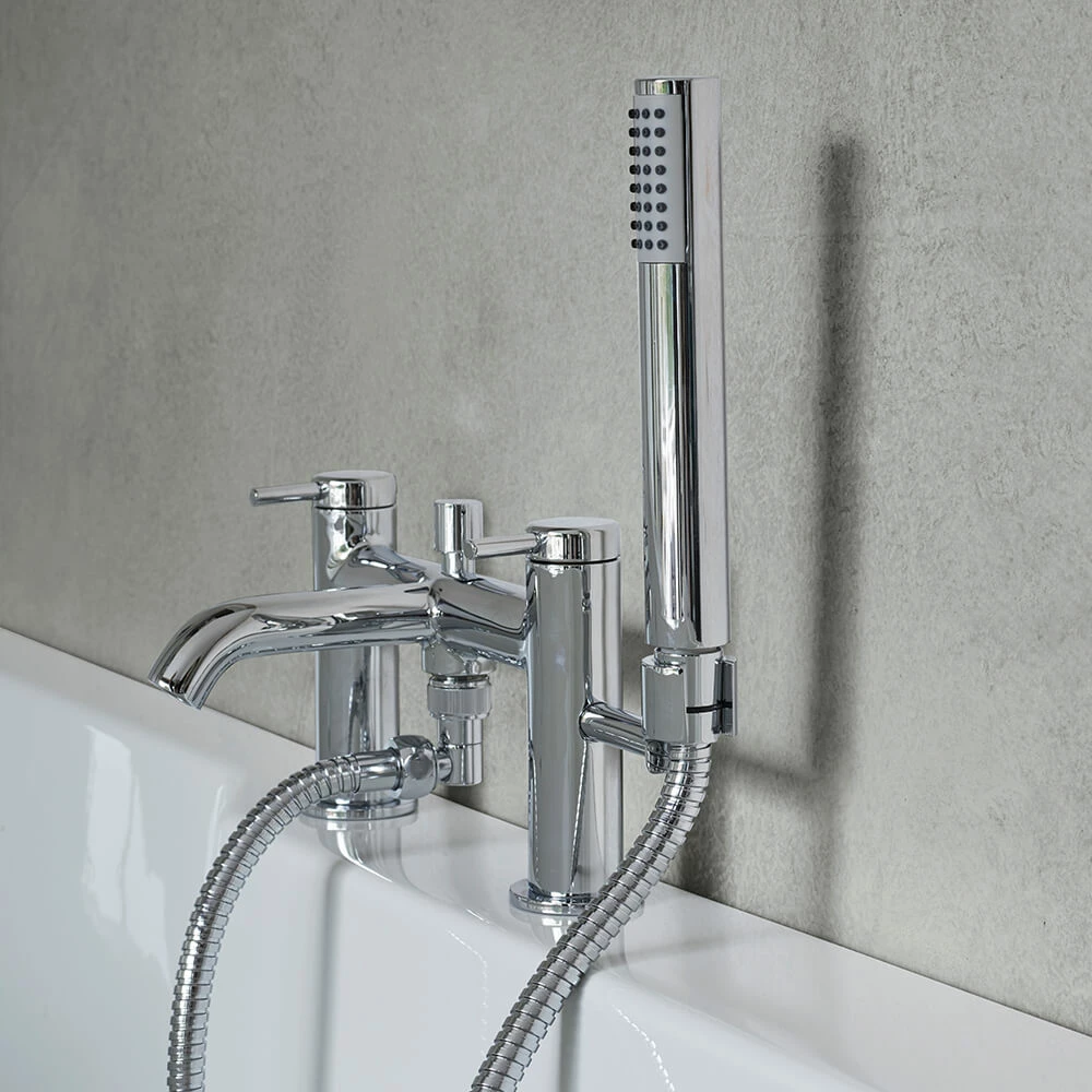 Britton Bathrooms Hoxton Bath Shower Mixer Tap - Chrome 3 Britton Bathrooms Hoxton Bath Shower Mixer Tap - Chrome