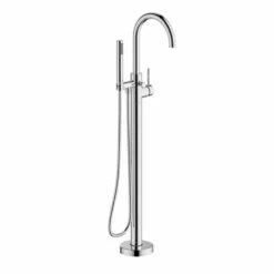 Britton Bathrooms Hoxton Floorstanding Bath Shower Mixer Tap - Chrome
