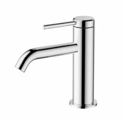 Britton Bathrooms Hoxton Slim Basin Mixer Tap - Chrome 18 Britton Bathrooms Hoxton Slim Basin Mixer Tap - Chrome -TAP WAREHOUSE Shop britton bathrooms hoxton chrome slim basin mixer tap cutout