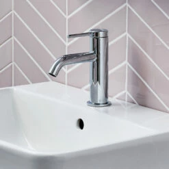 Britton Bathrooms Hoxton Slim Basin Mixer Tap - Chrome