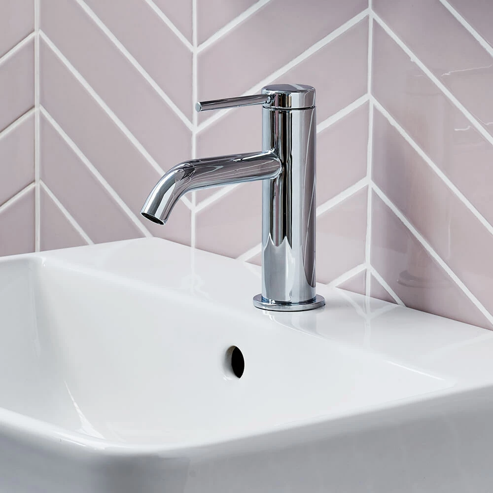 Britton Bathrooms Hoxton Slim Basin Mixer Tap - Chrome 3 Britton Bathrooms Hoxton Slim Basin Mixer Tap - Chrome