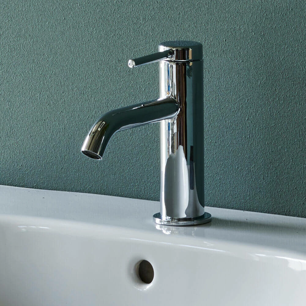 Britton Bathrooms Hoxton Slim Basin Mixer Tap - Chrome 4 Britton Bathrooms Hoxton Slim Basin Mixer Tap - Chrome - Image 2