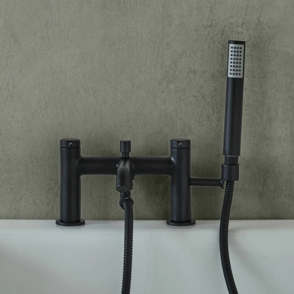 Britton Bathrooms Hoxton Bath Shower Mixer Tap - Matt Black 3 Britton Bathrooms Hoxton Bath Shower Mixer Tap - Matt Black