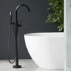 Britton Bathrooms Hoxton Floorstanding Bath Shower Mixer Tap - Matt Black -TAP WAREHOUSE Shop britton bathrooms hoxton matt black floorstanding bath shower mixer lifestyle
