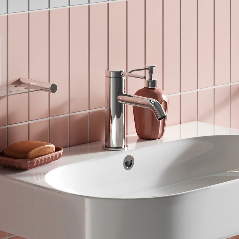 Britton Bathrooms Hoxton Slim Basin Mixer Tap - Chrome 5 Britton Bathrooms Hoxton Slim Basin Mixer Tap - Chrome - Image 3