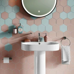 Britton Bathrooms Hoxton Slim Basin Mixer Tap - Chrome 19 Britton Bathrooms Hoxton Slim Basin Mixer Tap - Chrome -TAP WAREHOUSE Shop britton bathrooms hoxton tap and accessories chrome lifestyle6