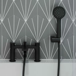 Front Page 51 Britton Bathrooms Greenwich Bath Shower Mixer Tap - Matt Black