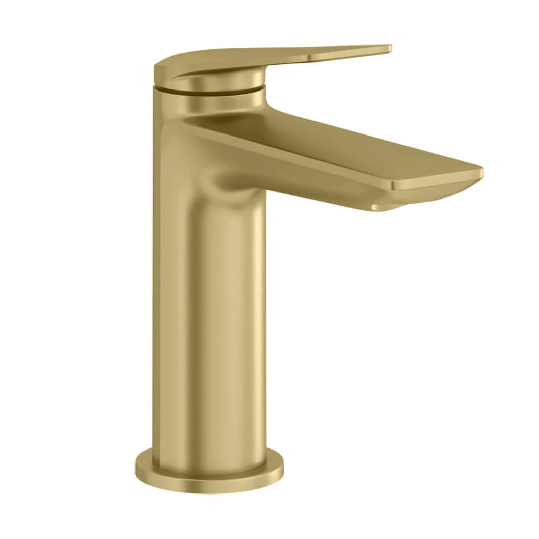 Britton Bathrooms Greenwich Mono Basin Mixer Tap - Brushed Brass 3 Britton Bathrooms Greenwich Mono Basin Mixer Tap - Brushed Brass