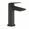Britton Bathrooms Greenwich Mono Basin Mixer Tap - Matt Black 2 Britton Bathrooms Greenwich Mono Basin Mixer Tap - Matt Black -TAP WAREHOUSE Shop britton greenwich mono basin tap matt black cutout
