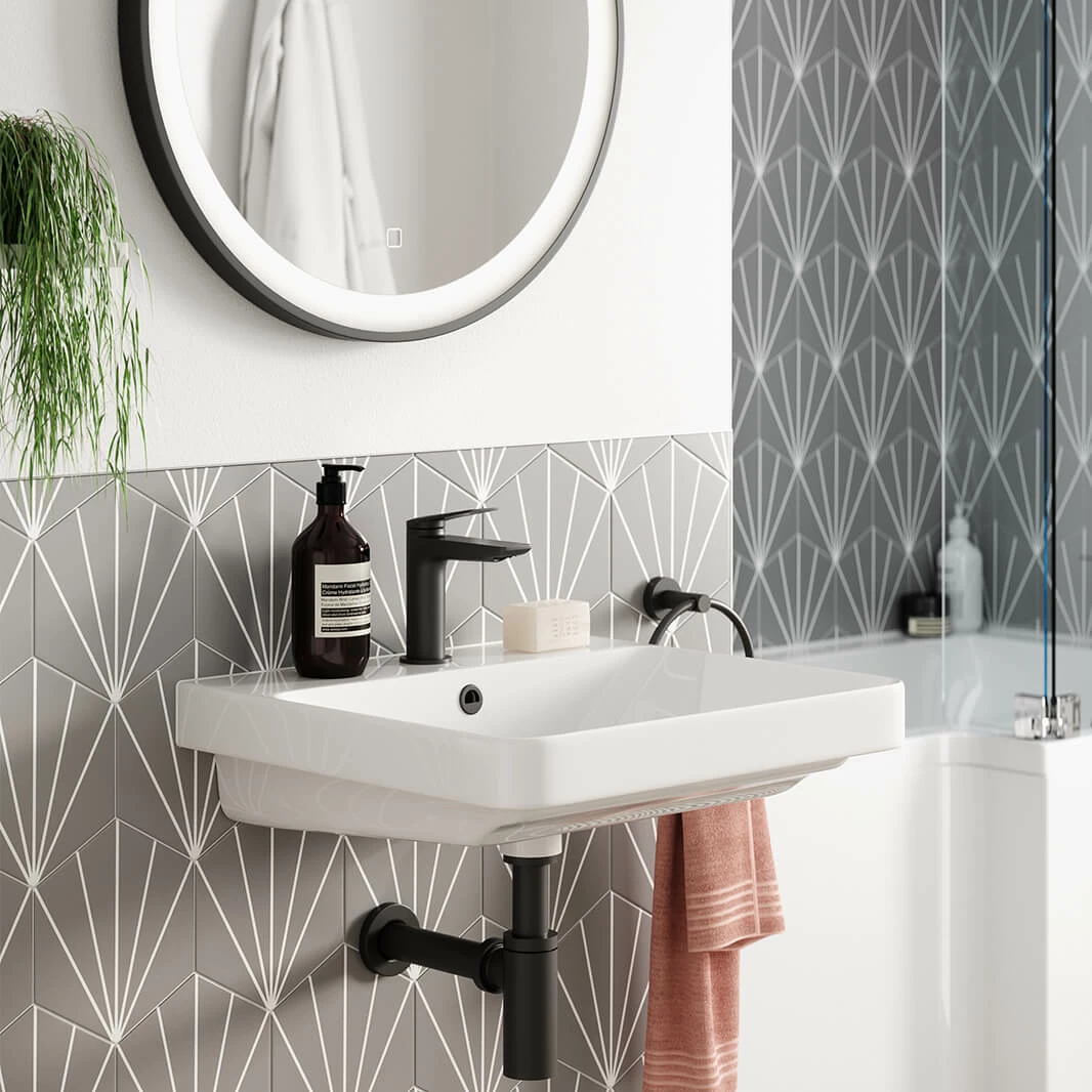 Britton Bathrooms Greenwich Mono Basin Mixer Tap - Matt Black 6 Britton Bathrooms Greenwich Mono Basin Mixer Tap - Matt Black - Image 4