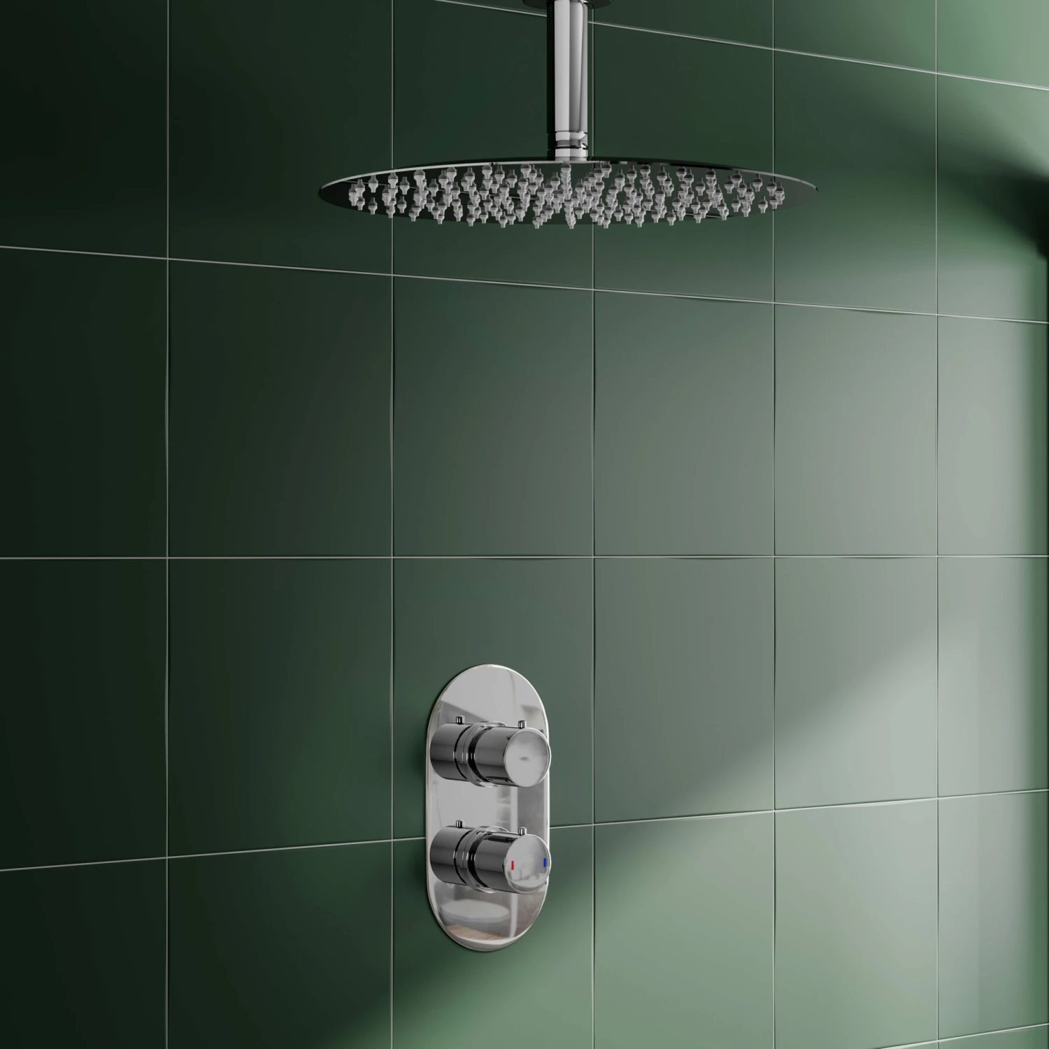 Brooke Concealed Shower Valve & Fixed Shower Head Package - 300mm Ceiling Shower Arm 3 Brooke Concealed Shower Valve & Fixed Shower Head Package - 300mm Ceiling Shower Arm