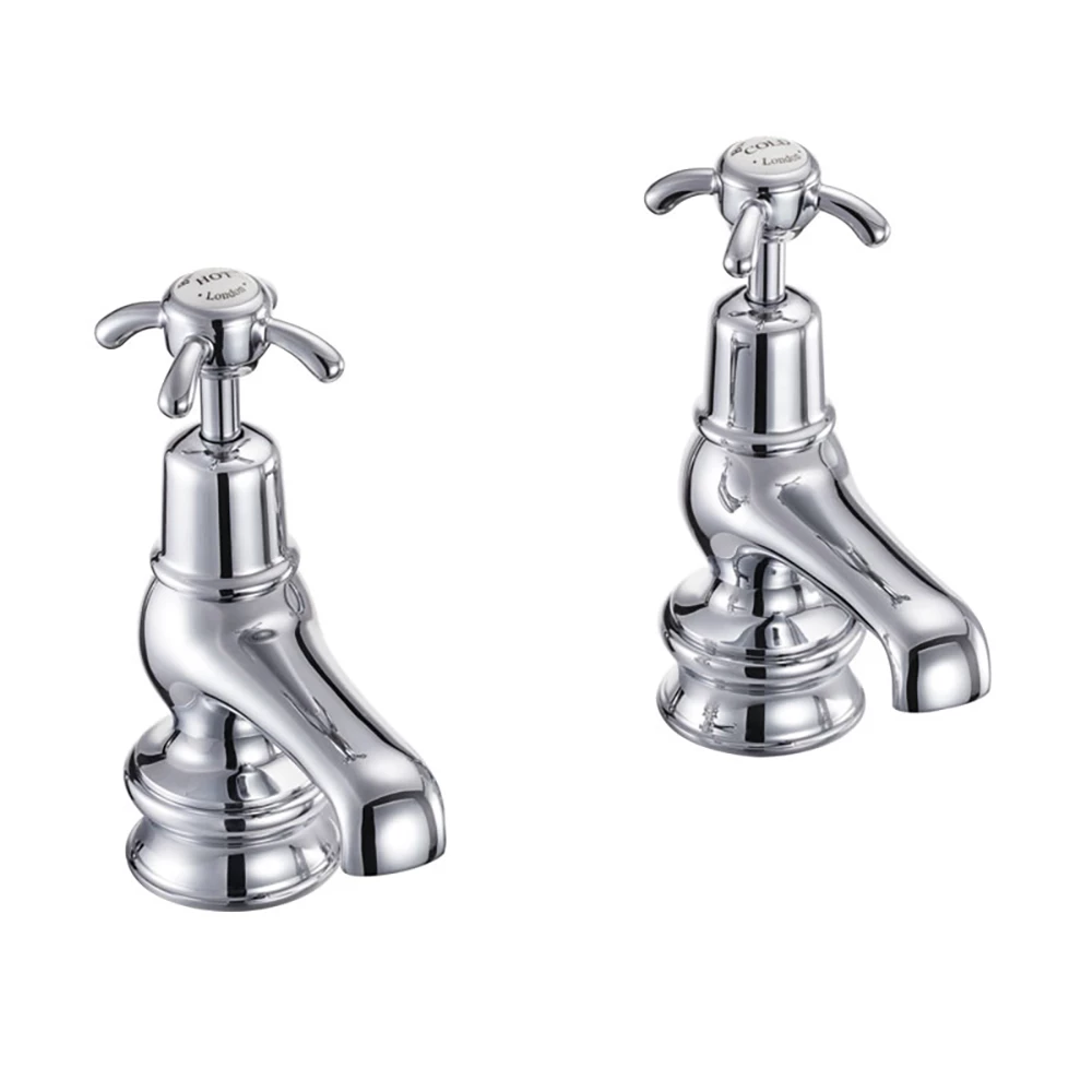Burlington Anglesey Regent 3 Inch Basin Pillar Taps 4 Burlington Anglesey Regent 3 Inch Basin Pillar Taps - Image 2
