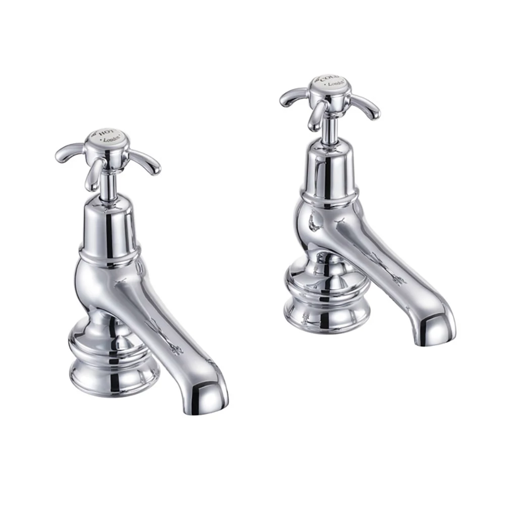 Burlington Anglesey 5 Inch Basin Pillar Taps 4 Burlington Anglesey 5 Inch Basin Pillar Taps - Image 2